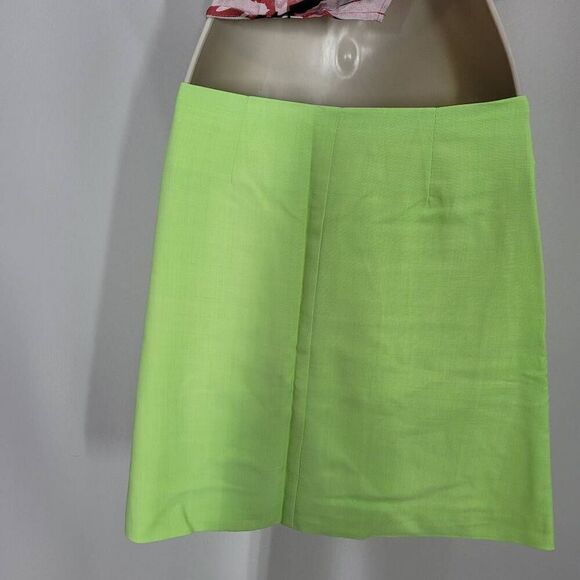 WeWoreWhat Sharp Green Suiting Blazer Skirt X-Small - Picture 3 of 6